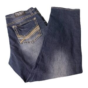 True Rebel Men's Jeans 805 Straight Fit  Size 36x30‎ Blue Cotton - New